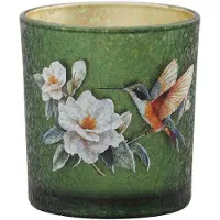 Clayre & Eef Waxinelichthouder Groen Glas