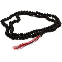 Ancient Wisdom 108 Rudraksha Mala - Donker