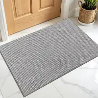 Famanu – Deurmat van polypropyleen, 60 x 90 cm, antislip en machinewasbaar, voor binnen en buiten