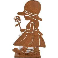 Clayre & Eef Waxinelichthouder 18x13x31 cm Bruin Metaal