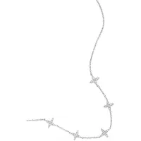 Yehwang Ketting met klavermotief en belegde klavers