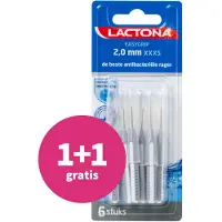 Lactona 1+1 Gratis: Easygrip Ragers Xxxs Grijs 2.0 Mm 6 Stuks