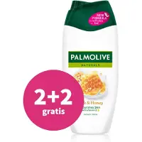 Palmolive 2+2 Gratis: Douchecrème Naturals Milk & Honey 250 Ml