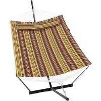 Happiq Hangmat met Standaard 366 cm - Geschikt 2 Personen met Kussen - 110 x 44 x 113,5 cm 5 cm