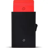 C-Secure Cardholder - Zwart - Pasjeshouder - RFID & NFC kaarthouder - Pasjeshouders voor Mannen en Vrouwen - Kaarthouder pasjes - Pashouder uitschuifbaar - Inclusief Luxe Cadeaubox - Vaderdag cadeau