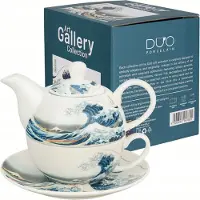 Duo Tea for One Porselein Theepot met Kop & Schotel - Grote Golf