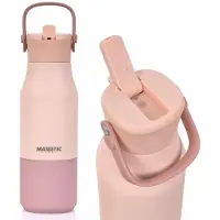 Majestic Sport Silly Thermosfles 620ml met Rietje - Roze