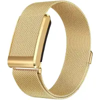Strap-it Milanese bandje RVS geschikt voor WHOOP MG - Goud