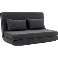 STILVORA Fauteuil 135 x 88 x 74 Cm - 3-In-1 Opvouwbare Bodensofa Met Verstelbare Rugleuning - Voor Woonkamer En Logeerkamer - Cord Donkergrijs