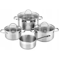 SSW Comfort 7-delige RVS pannenset - Gesicht voor Alle Foruizen