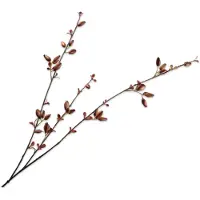 Silk-ka Kunstbloem-Zijden Bloem Rozenbottel Tak Bruin 84 cm