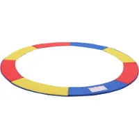 Hoppa! Trampoline beschermrand, randafdekking, randbescherming, trampolinerand 244cm, Rood-Geel-Blauw