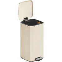 SP Prullenbak - Prullenbak 30 Liter - Afvalbak - Prullenbakken - Beige - 34cm x 29cm x 55cm