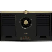 Kaiser Inductiekookplaat -- KCT 9362 IEm – Inbouw inductiekookplaat met geïntegreerde afzuiging 1250 m³/u, Retro Empire-design in brons