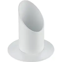 Famanu - Universele metalen trekhaakdop, matwit, 50 mm, beschermkap voor trekhaak