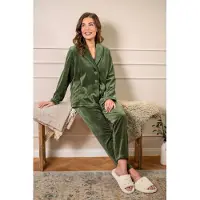 Ringella Nicki dames lounge set bosgroen | Maat 48