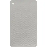 Hevea Wave Badmat Rectangle - Granite