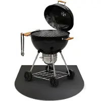 Coloray Metalen barbecue mat - Harde barbecue onderlegger - 80x70 cm - Rondboog Barbecue onderlegger - Harde barbecue onderlegger