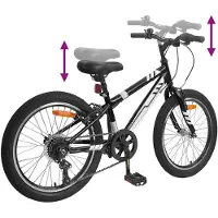 vidaXL Mountainbike 20 Inch 6-Snelheid voor 5-8 jaar oud Zwart