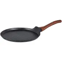 Florina Master Zwarte Crêpepan 26cm - Aluminium, Marmerlook