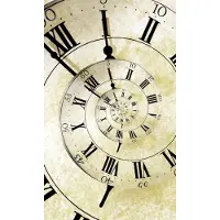 Dimex Fotobehang - Spiral Clock 150x250cm - Vliesbehang