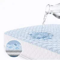 Zavelo Cool Comfort Waterdichte Matrasbeschermer met Rits - 100% Waterdicht & Dubbel Geweven - Lits-jumeaux (200x220 cm)