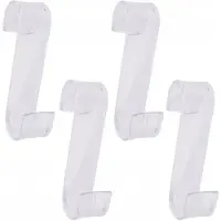Yoka Home 4x transparante badkamerhaken - radiatorhanger voor handhelds