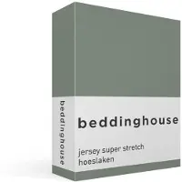 Beddinghouse katoen - Hoeslaken - 160 x 200/220 cm Pocket depth: 40 cm - Groen
