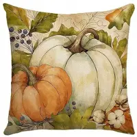 ECarla Boho Sierkussenhoes 45x45cm Pompoen POD194