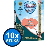 Renske 10x - Vers zalm graanvrij - tetra 375gr - Hondenvoer Natvoer - 375 g