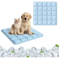 OEM VHV - Koelmat voor Honden en Katten - Zelfkoelende Mat voor Huisdieren, 40x40 cm - Blauw PVC - Geschikt voor mand, bench en reizen