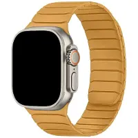 123Watches bandje Vetra - siliconen - geel - 44 · 45 · 46 & 49 mm - Geschikt voor Apple Watch series 1/2/3/4/5/6/7/8/9/10/11/12/SE/SE2/SE3/Ultra/Ultra 2/Ultra 3/Ultra 4