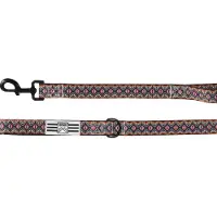 Flamingo Hond Looplijn Canggu Blauw 1,8m 25mm