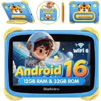 Blackview LINKMINIKIDS Tablet - 12GB RAM - 32GB ROM - 3000mAh- Android 16 - Blauw