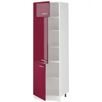 Vicco Hoge kast R-Line Rode hoogglans/Wit 60 cm, Model 63180