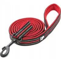 TrueLove halsband 200cm XS Rood - sterk en reflecterend voor kleine honden