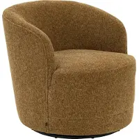 Goossens Fauteuil Milk - Stof - Bruin