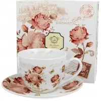 Duo Classics Secesja Porseleinen Kop en Schotel - 250ml