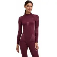 Falke Warm Turtleneck sneldrogend functioneel functioneel shirt met lange mouwen dames bruin - maat XL