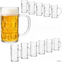 MamboCat Set van 12 bierpullen van 0,4 l LORD ToGo met vulstreep, van kunststof – 101005760