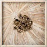 J-Line wandklok mdf large lichtbeige - 80 x 80 cm