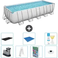 Bestway Power Steel Rechthoekig zwembad - 640x274x132 cm - 6-delig - Model S596