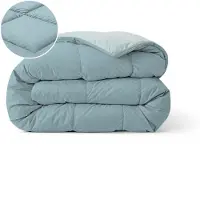 Zelesta Pure Duo Katoen Dekbed - Grijsblauw & Lichtblauw 140x200cm