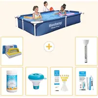 Bestway Steel Pro, rechthoekig zwembad - 221x150x43 cm - 7-delig - S22290
