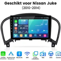 Junsun Linux Draadloos Carplay & Andriod Auto Radio Geschikt voor Nissan Juke J15 2010-2018 - 9 Inch HD TouchScreen - Bluetooth - Navigatie- WiFi - FM - RDS- Airplay