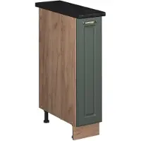 Vicco Apotheekkast Fame-Line Groen-Goud Landhuis/Goudkleurig Eiken 20 cm, WB Antraciet, Model 62128