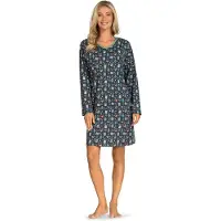 Comtessa Nachthemd 'Polar Bear Dreams' - Dames Nachtmode - Lange Mouw - Groen - Maat 48