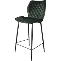 DS4U Ruby barkruk velvet 66 cm groen