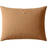 Zelesta Deluxe Katoen Mousseline Kussensloop Set Van 2 - Terra 80x80cm