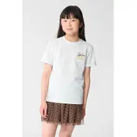 Shoeby T-shirt met print - lichtgrijs Meisjes Katoen Ronde hals Printopdruk - maat 110/116